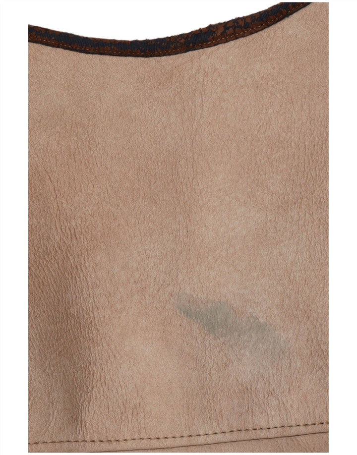 VINTAGE Ženska šerpa majica UK 14 Srednje bež