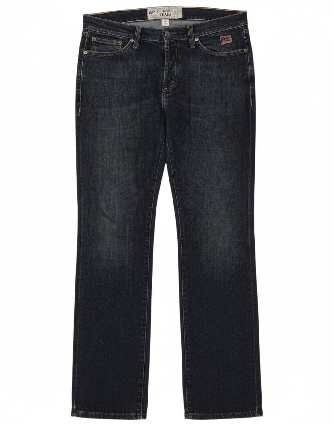 ROY ROGERS Womens Graphic Straight Jeans  W31 L31 Blue