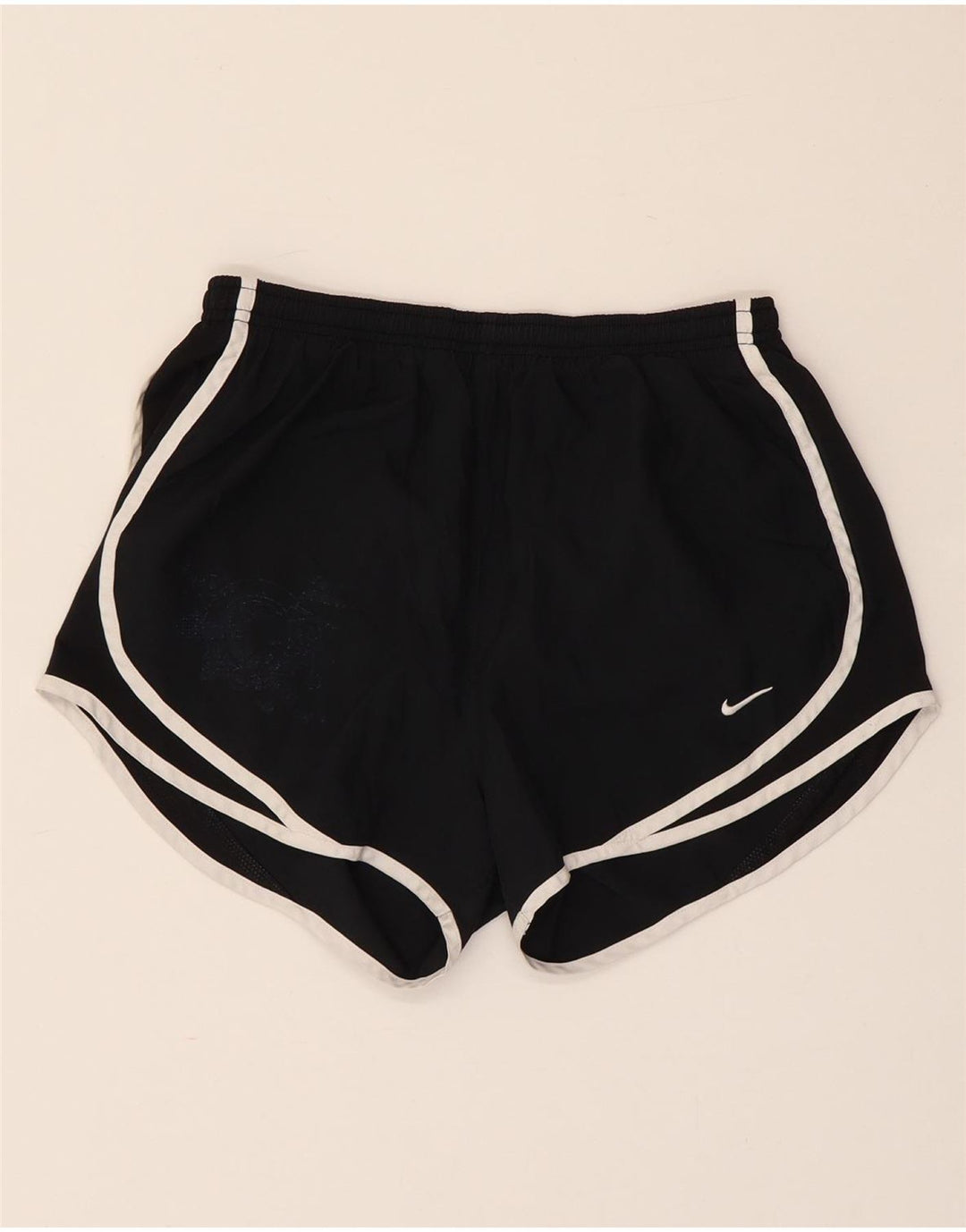 Nike Ženske Dri Fit Sportske Kratke Hlače UK 10 Mali crni poliester