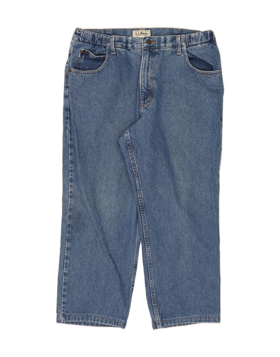 L.L.BEAN Mens Straight Jeans W35 L24 Blue Cotton Vintage L.L.Bean and Second-Hand L.L.Bean from Messina Hembry 