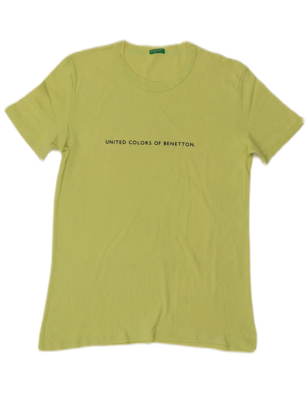 Benetton ženska majica kratkih rukava s grafičkim motivima UK 12 Srednje zeleni pamuk