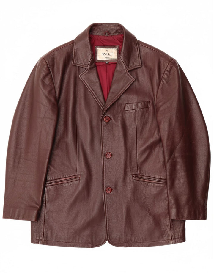 VINTAGE Mens Leather Jacket XL Brown Leather Classic