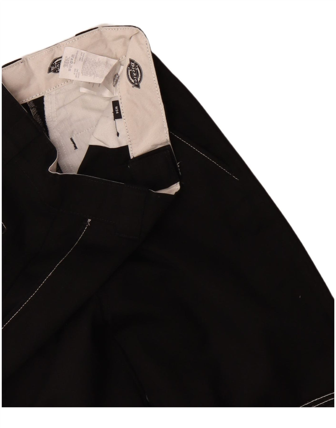 Dickies muške ravne kargo hlače W24 crni poliester