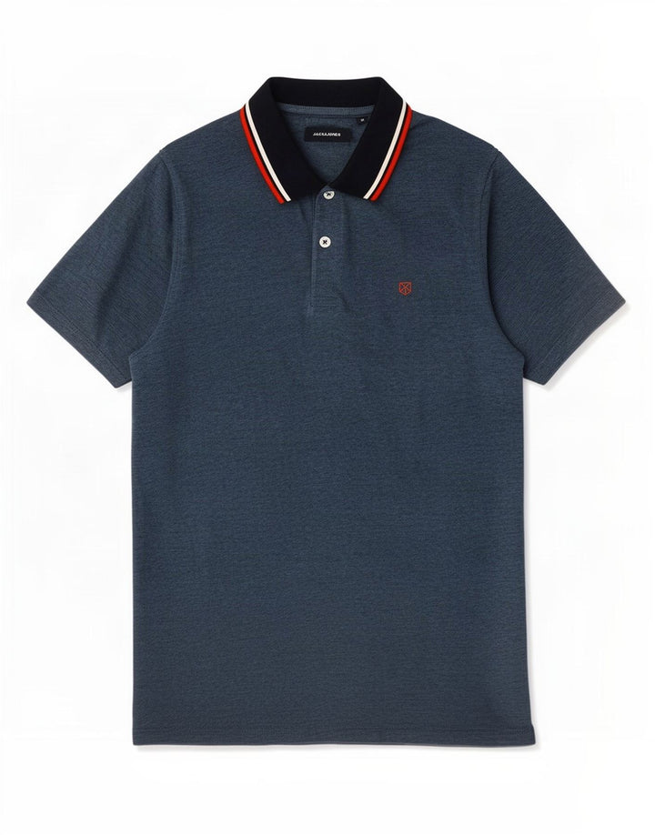 Jack & Jones muška polo majica srednje plavi pamuk