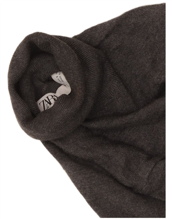 Zara ženski pulover s rol izrezom UK 8 Small Gray