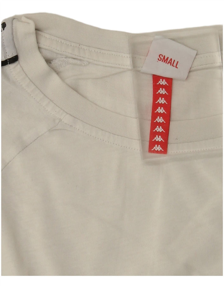 Kappa muška majica kratkih rukava s grafičkim motivima, mala bijela