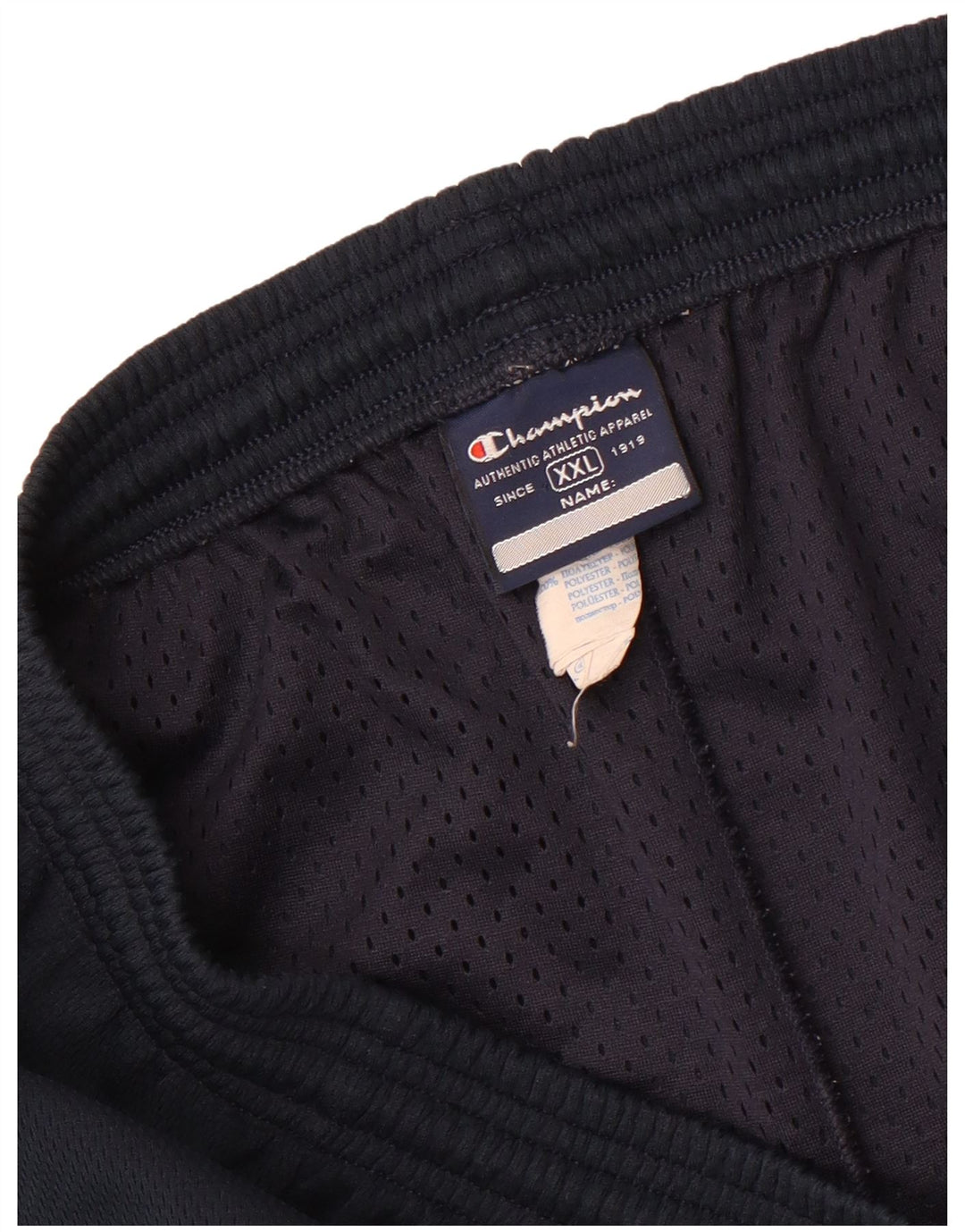 Champion Mens Sport Shorts 2XL Navy Blue Polyester