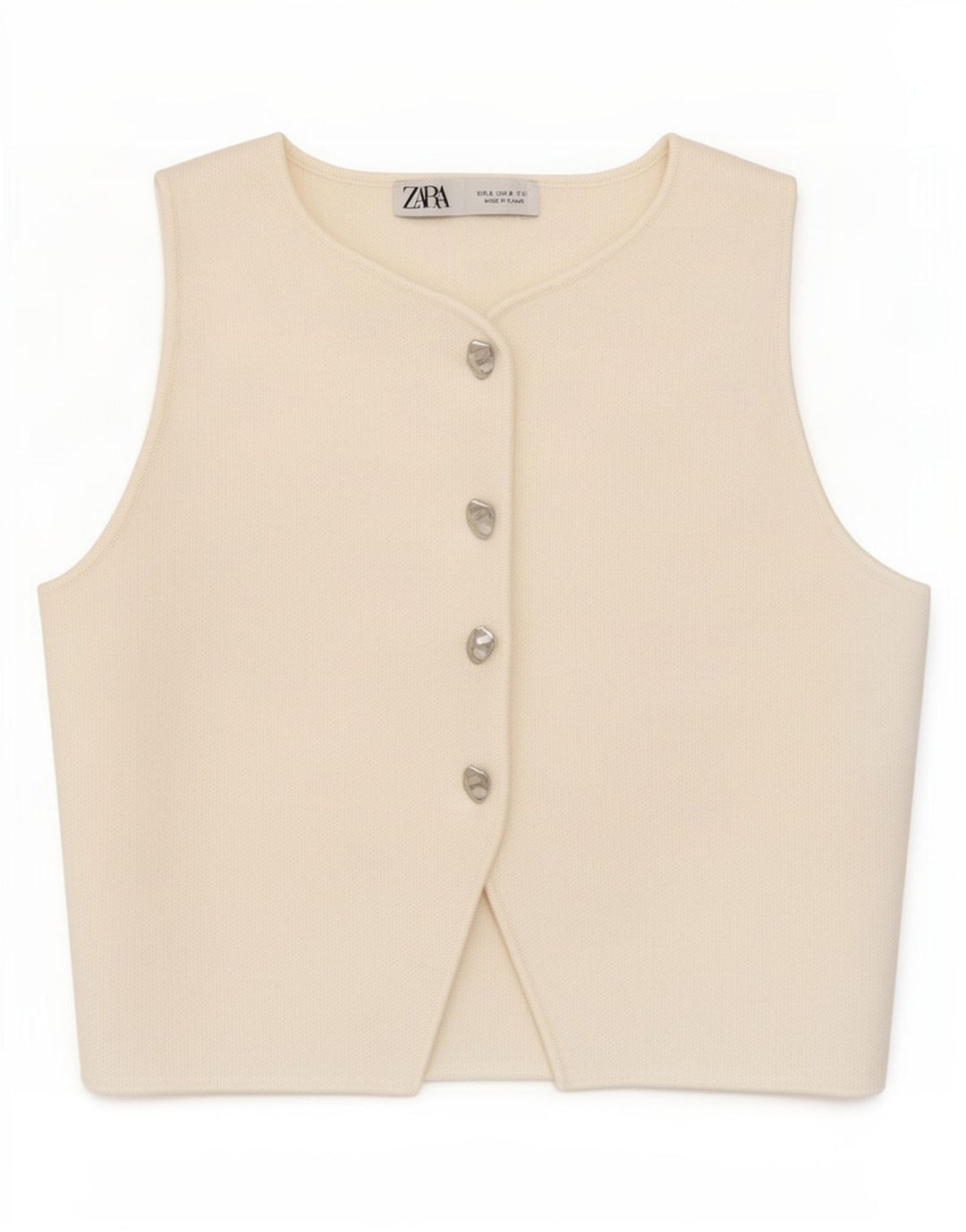 Zara ženski prsluk UK 8 Small White