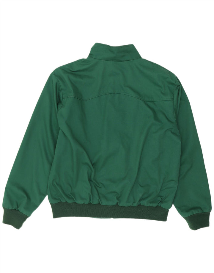 Vintage muška bomber jakna UK 40 velika zelena poliesterska retro jakna