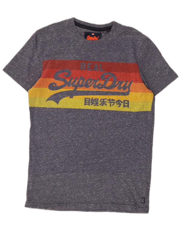 Superdry muška majica kratkih rukava s grafičkim motivima, mali plavi flekasti pamuk