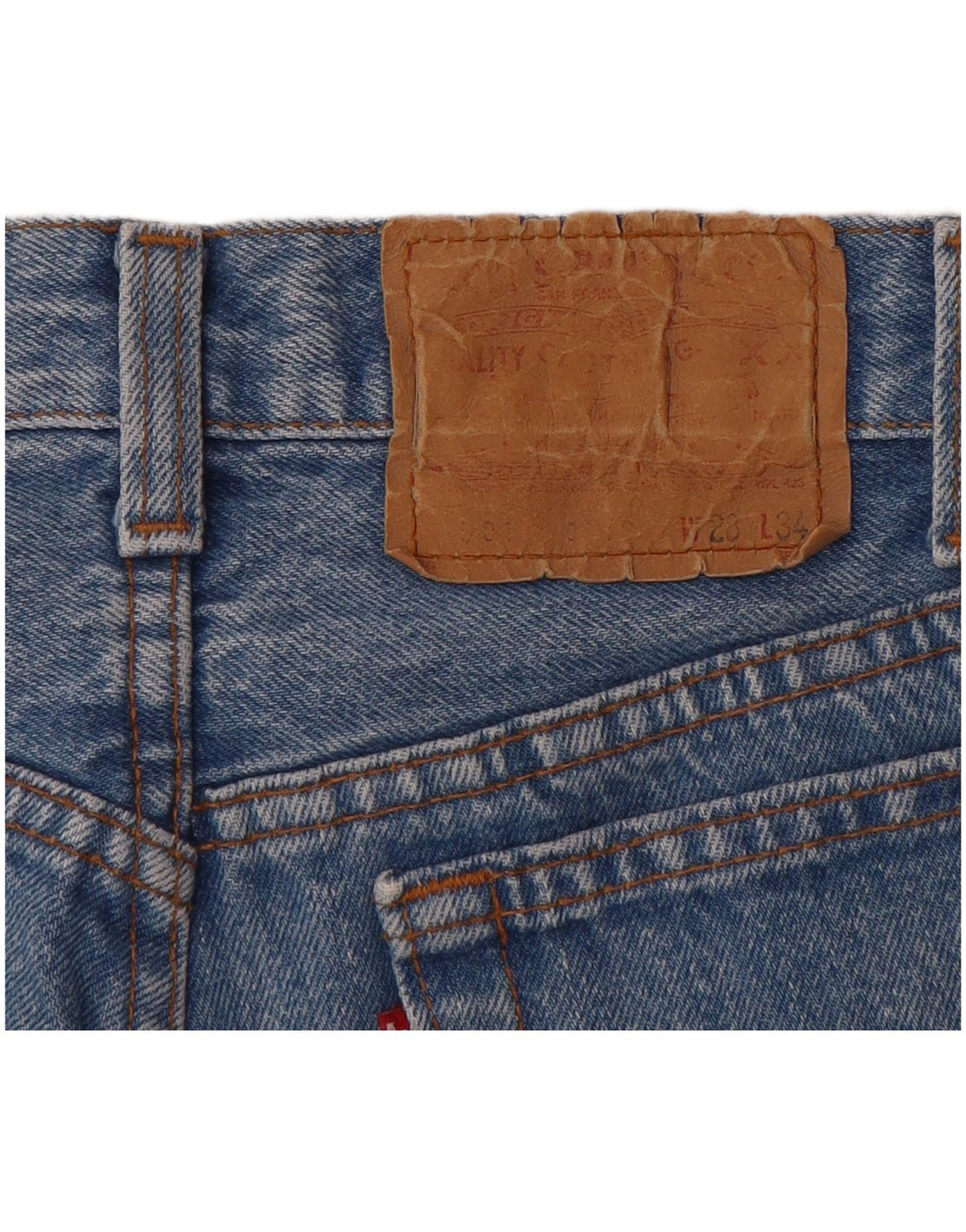 Levi's ženske 501 traper kratke hlače W28 srednje plave