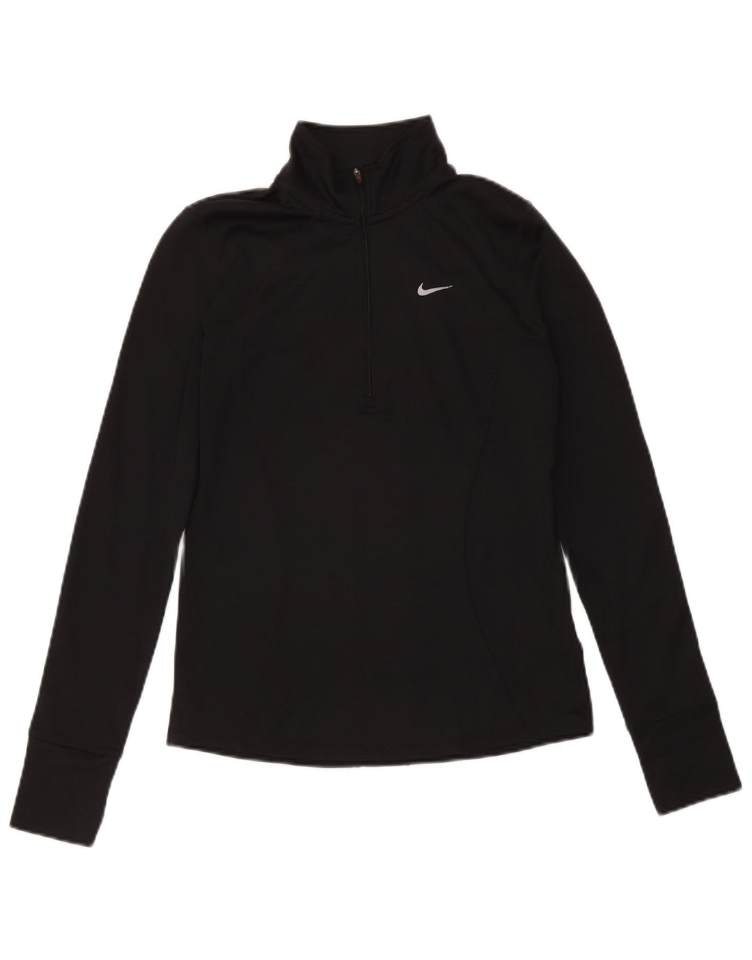 Nike Ženska trenirka Dri Fit Zip Neck Top UK 10 Small Black