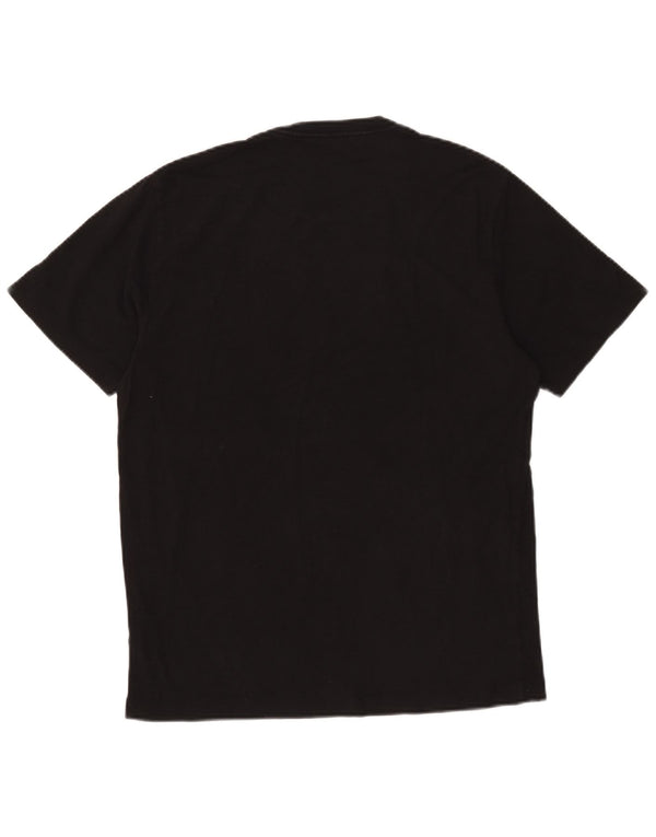 True Religion Mens Graphic T-Shirt Top Medium Black Cotton