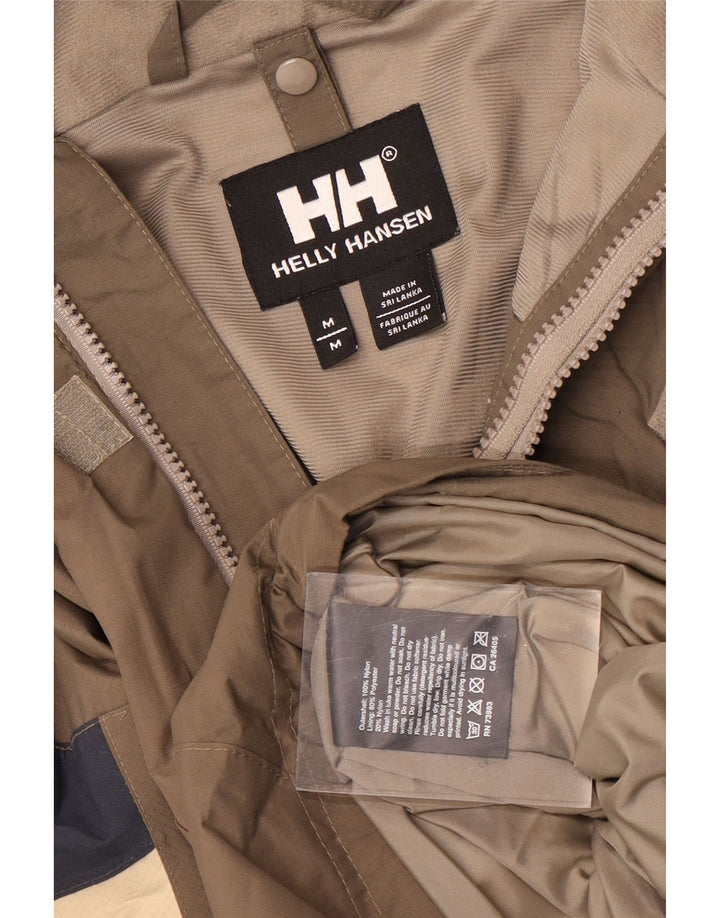 Helly Hansen muška kišna jakna s kapuljačom UK 38 srednje smeđa najlon boja