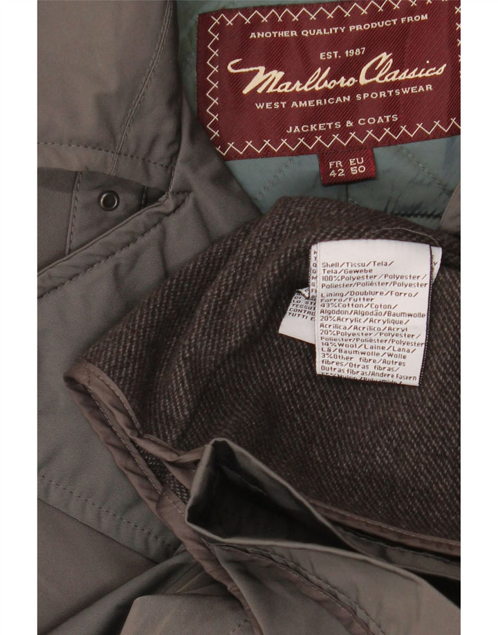 Marlboro Classics ženski trenč kaput EU 50 veliki sivi poliester