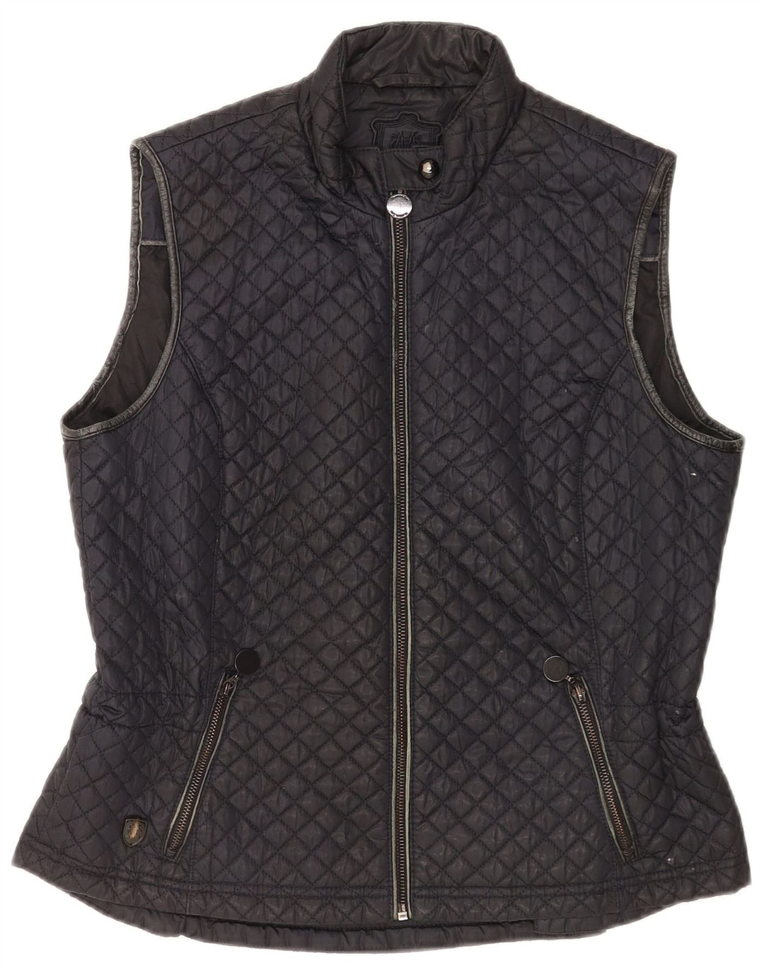 Ženska prošivena jakna Massimo Dutti UK 18 XL crni poliester