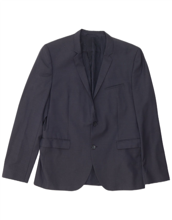 Hugo Boss muška jakna sa 2 gumba UK 54 2XL tamnoplava vuna