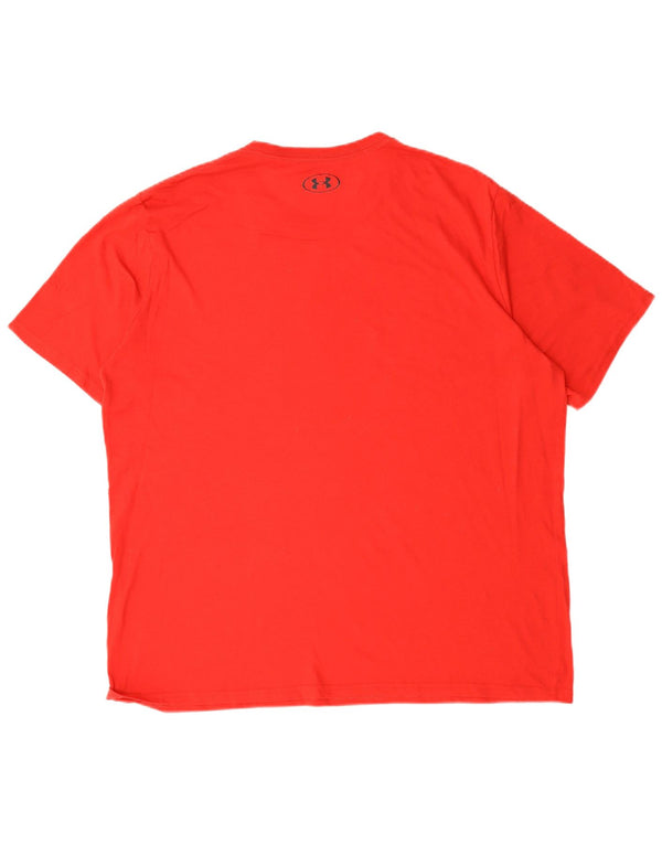 Under Armour Mens T-Shirt Top 2XL Red