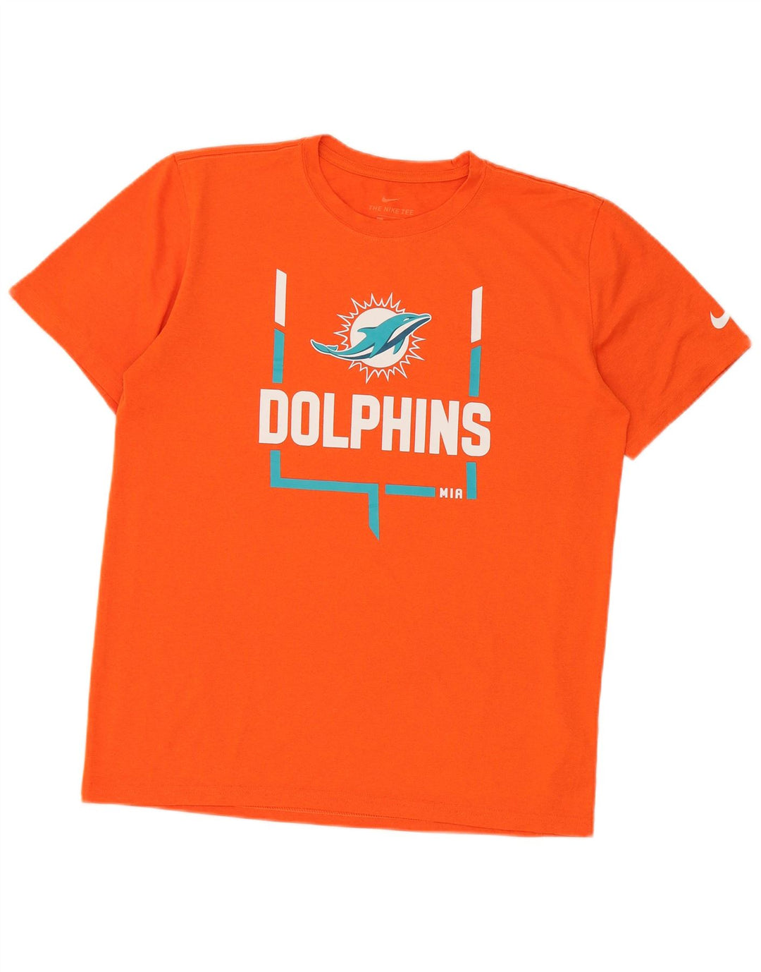 Nike Muška majica kratkih rukava Miami Dolphins Graphic T-Shirt Srednje narančasta poliester