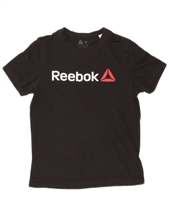 Reebok muška grafička majica kratkih rukava Srednji crni pamuk