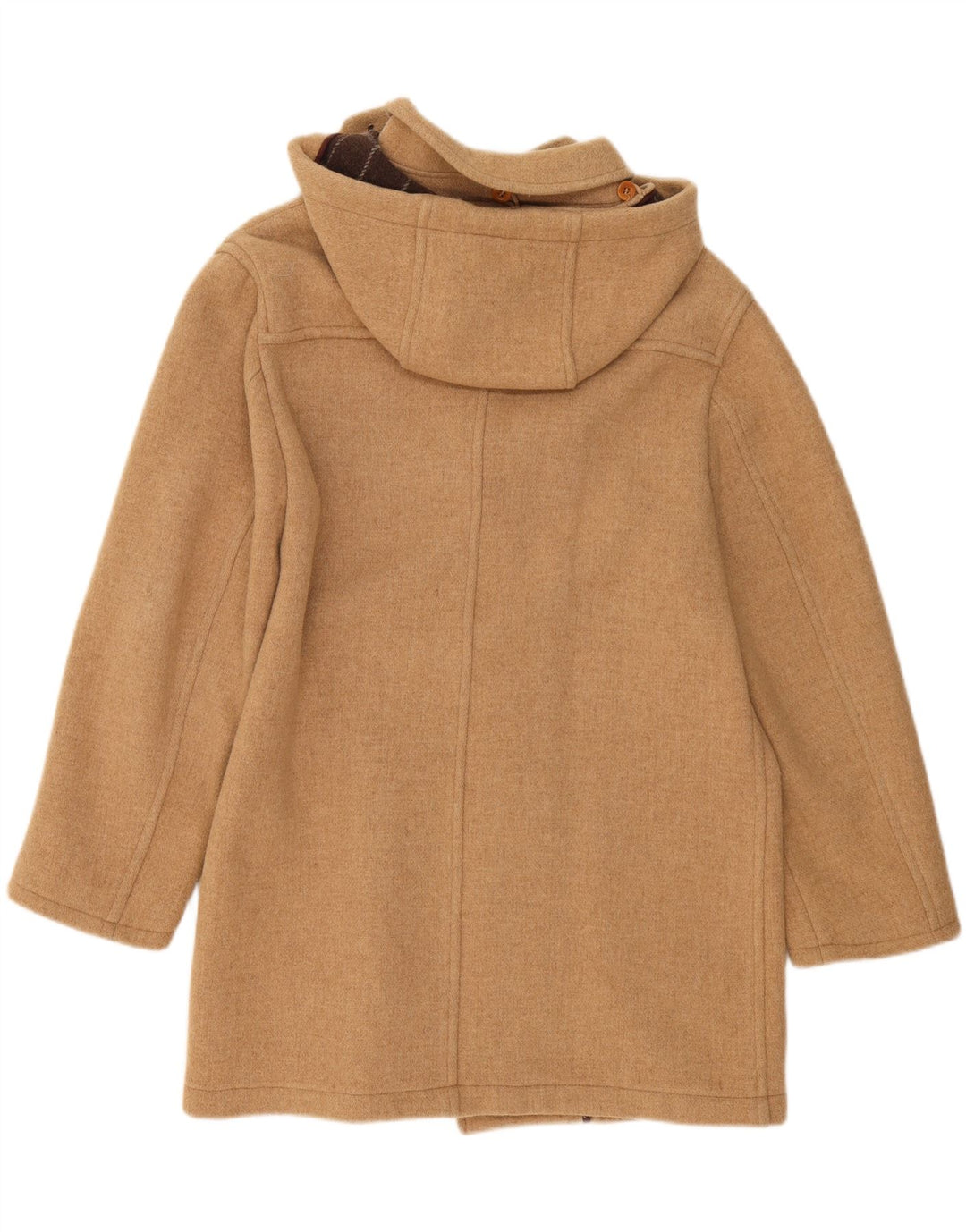 VINTAGE ženski preveliki duffle kaput s kapuljačom UK 18 XL bež