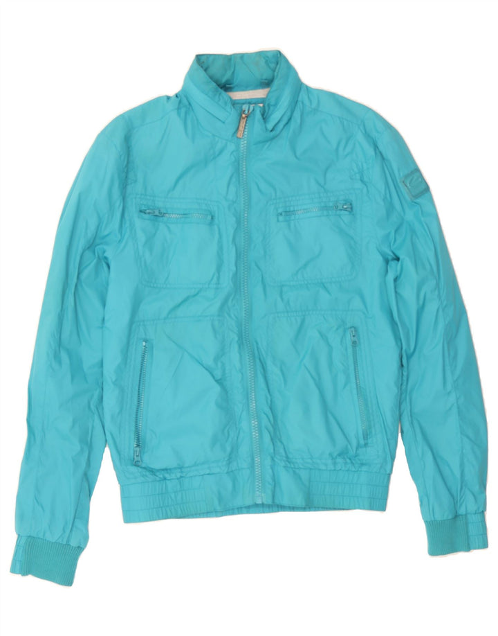 ENERGIE Womens Bomber Jacket UK 14 Medium Blue Polyamide Vintage Energie and Second-Hand Energie from Messina Hembry 