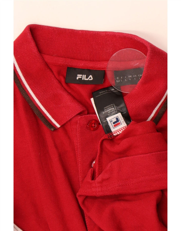 Fila muška polo majica velika crvena pamuk