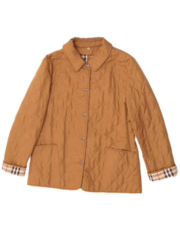 Burberry ženska prošivena jakna UK 16 Large Beige Cotton