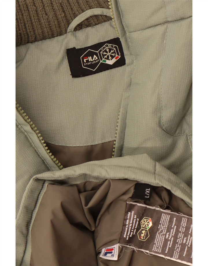 Fila muška podstavljena jakna UK 40 veliki zeleni poliester