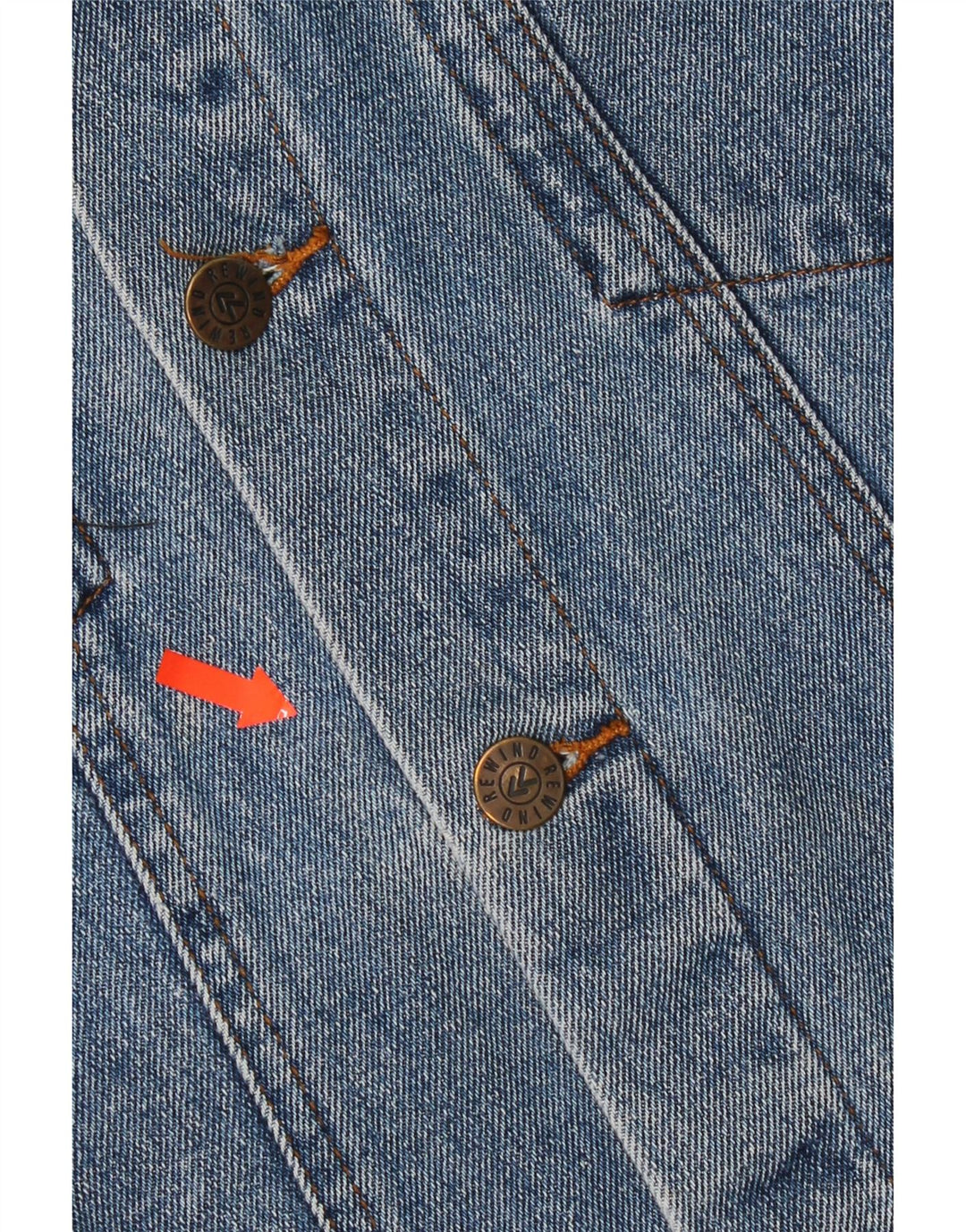 Rewino muška traper jakna UK 40 Large Blue Cotton