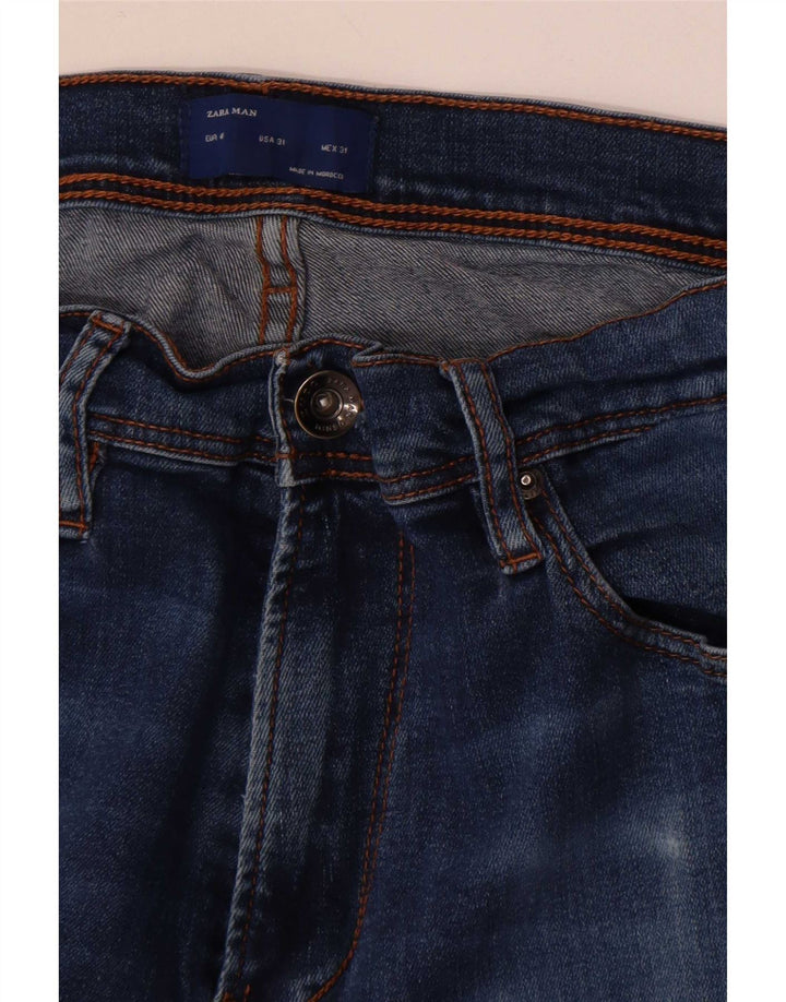 Zara Mens Slim Jeans EU 40 Medium W31 L32 Blue