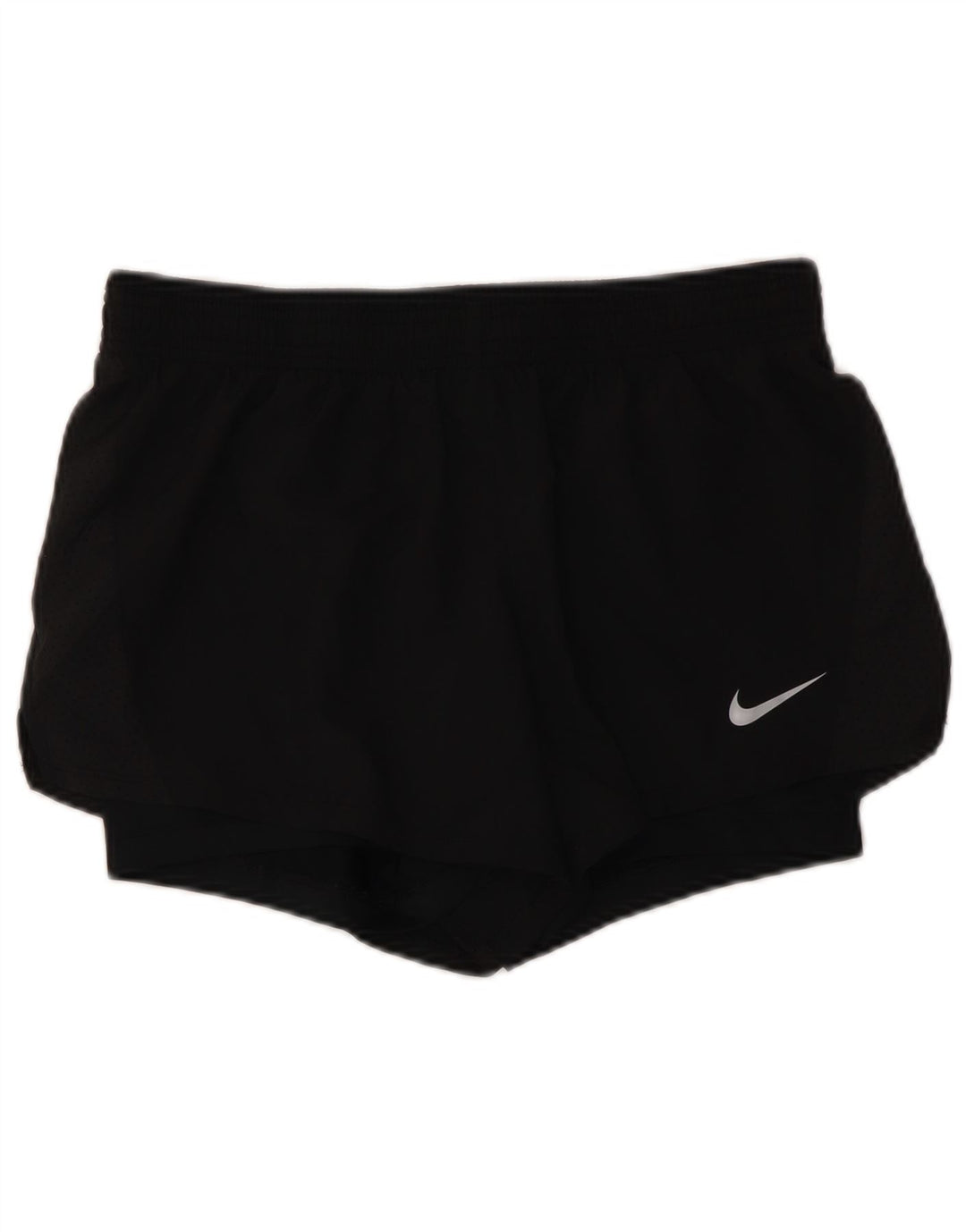 NIKE Ženske Dri Fit Sportske kratke hlače UK 14 Srednji crni poliester