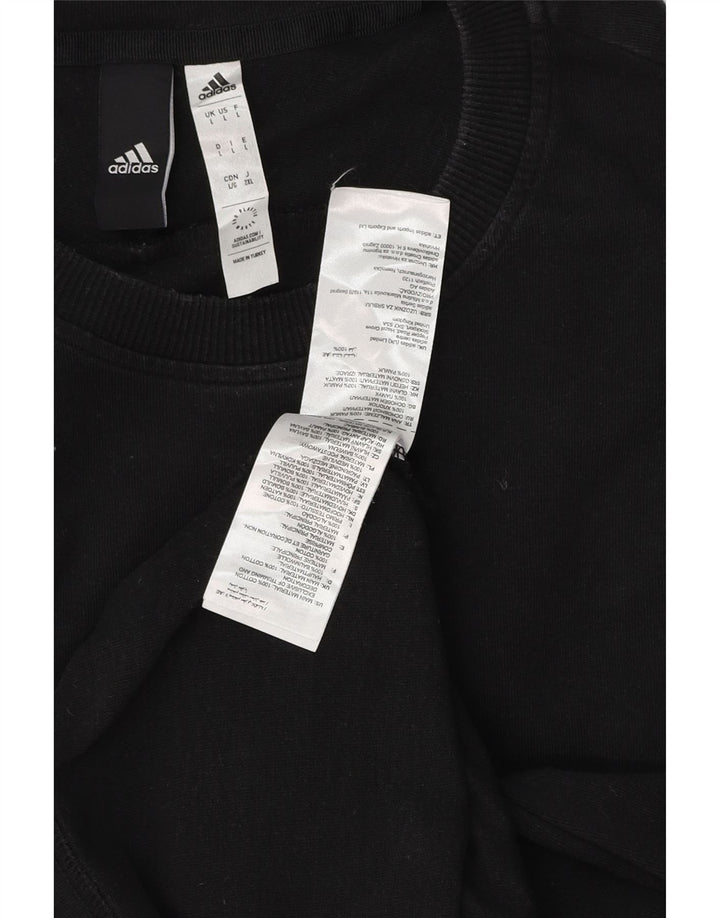 ADIDAS Muška majica kratkih rukava Velika crna pamučna majica