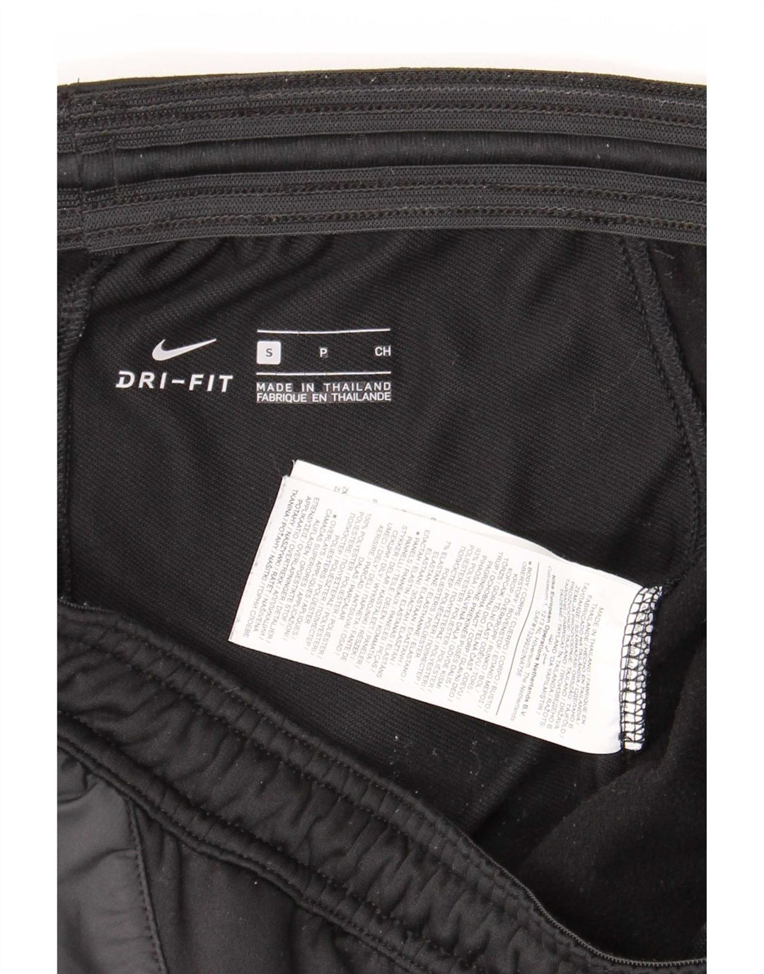 Nike muške Dri Fit hlače za trenirku male crne poliesterske boje