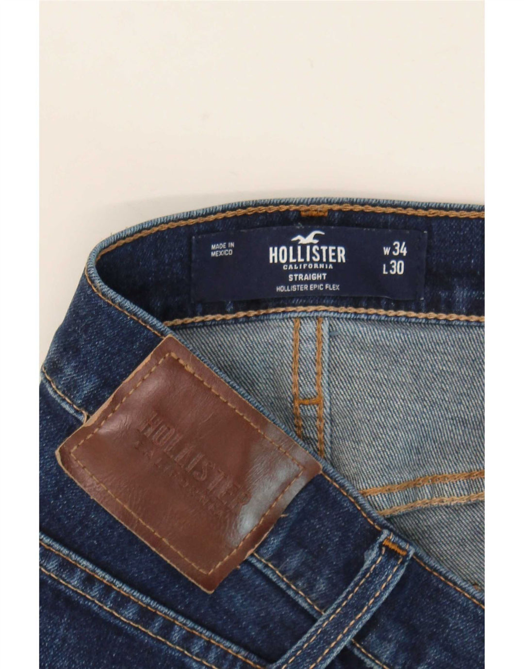 Hollister muške ravne traperice W34 L30 plave