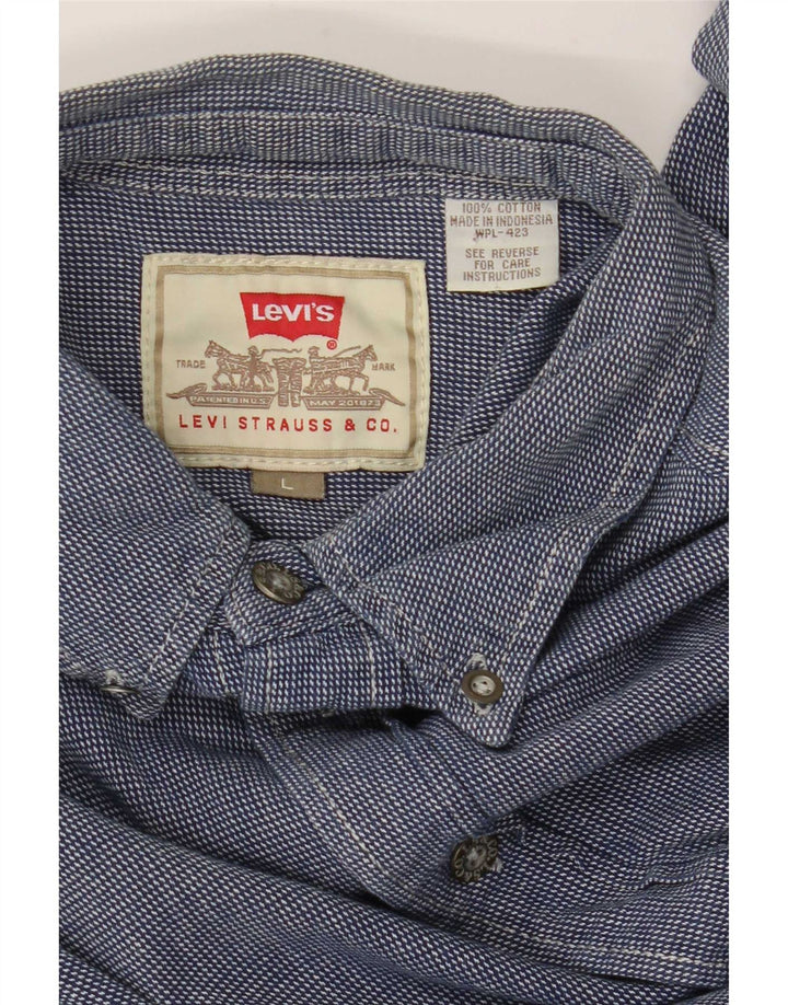 Levi's velika plava pamučna muška košulja