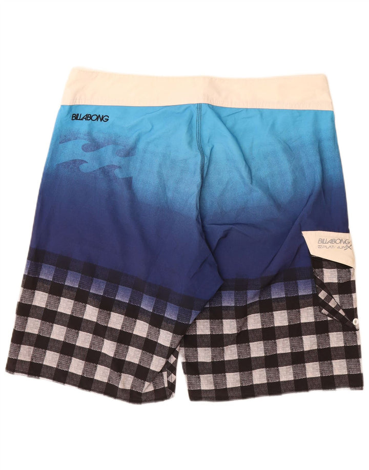 Billabong muške kratke hlače za plivanje, veliki plavi karirani poliester