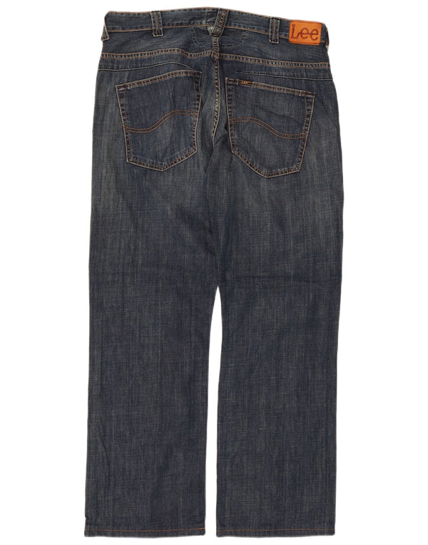 Lee Mens Knox Dart Straight Jeans W38 L31 Plavi pamuk