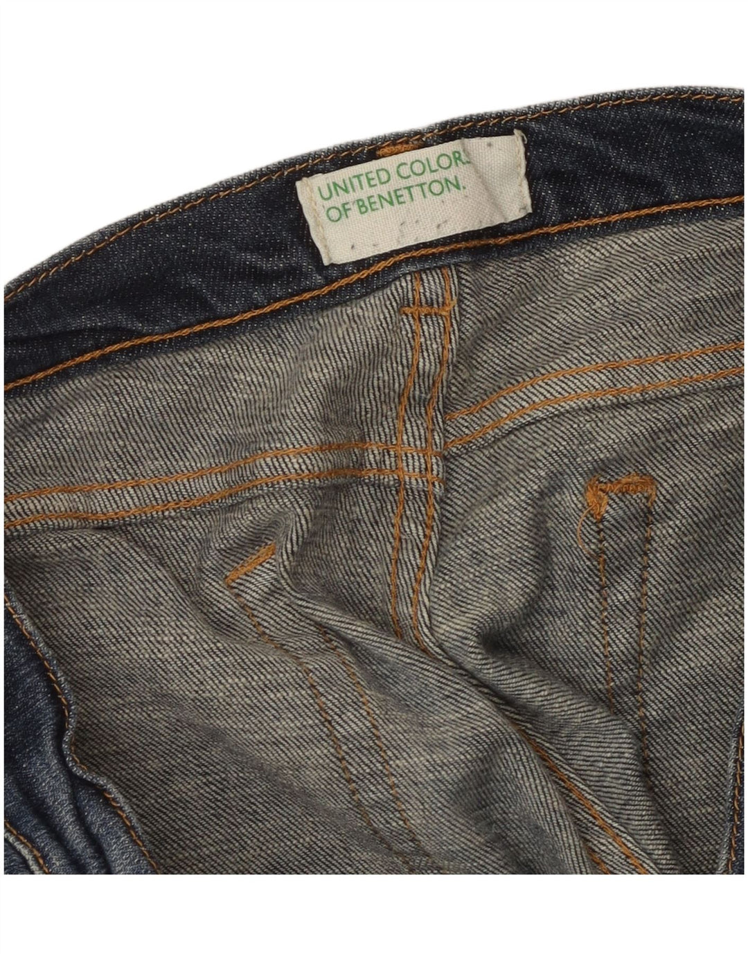 Benetton ženske skraćene traperice W34 L25 plave