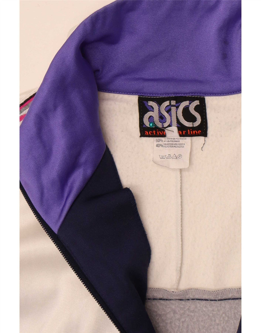 Muška gornja jakna trenirke s grafičkim motivima Asics IT 50 srednje bijele boje