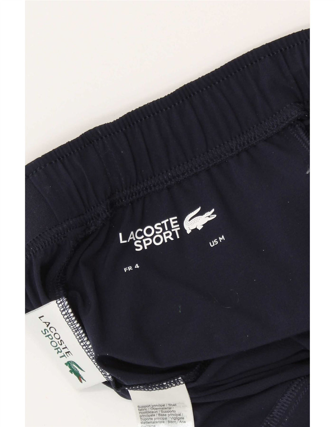 Lacoste muške kratke sportske hlače s grafičkim motivima, veličina 4, srednje tamnoplavi poliester