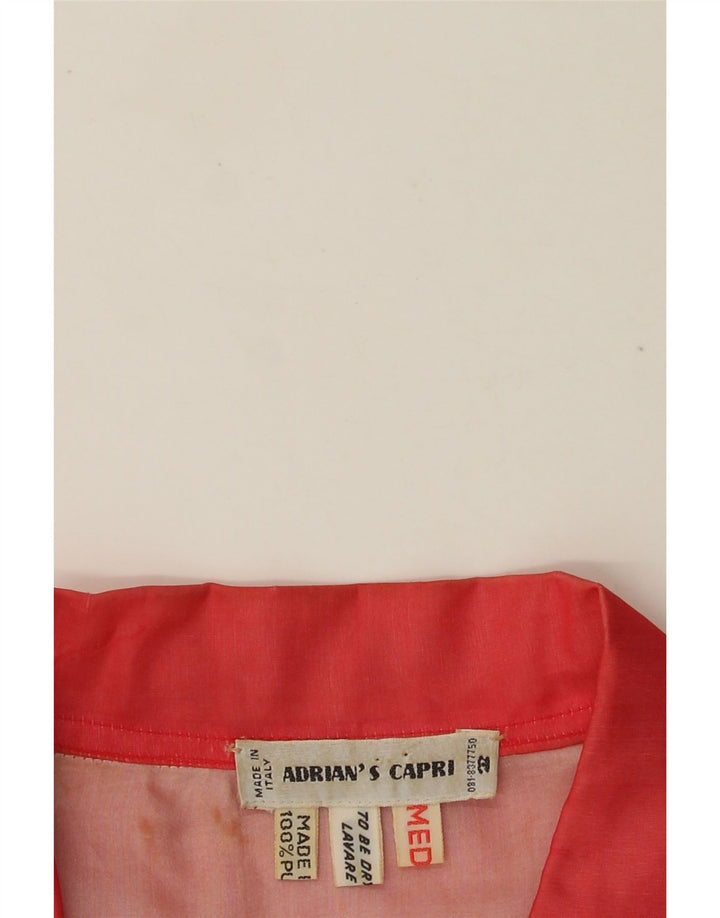 ADRIAN’S CAPRI ženska bomber jakna UK 14 srednje crvene svile