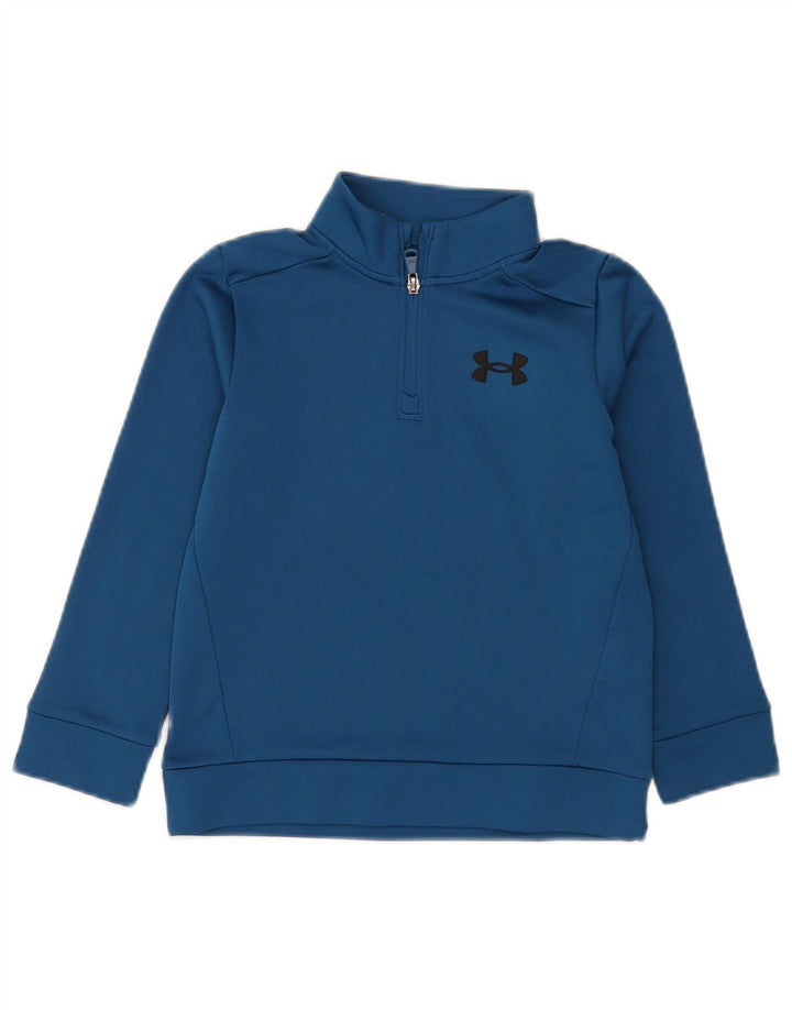 Under Armour majica s izrezom s patentnim zatvaračem za dječake 6-7 godina XS plavi poliester