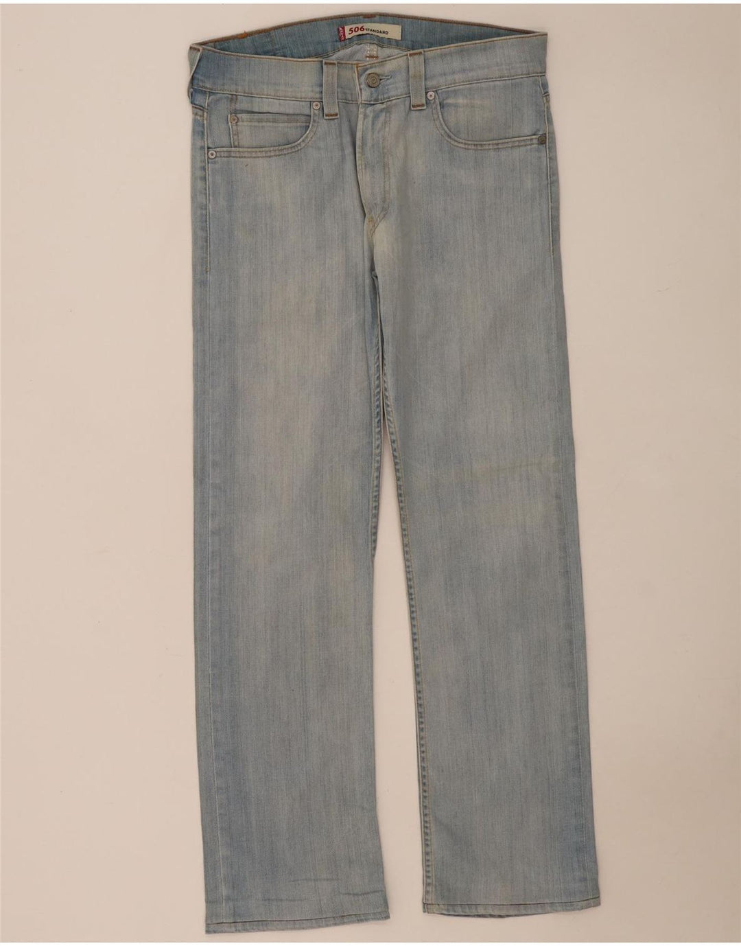 Levi's ženske 506 ravne traperice W34 L32 plavi pamuk