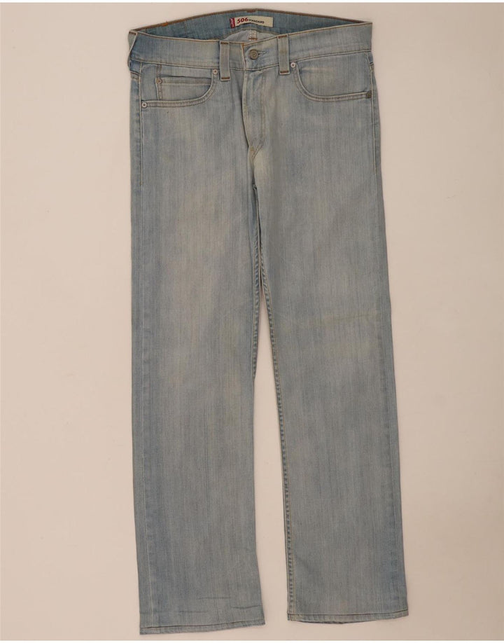 Levi's ženske 506 ravne traperice W34 L32 plavi pamuk