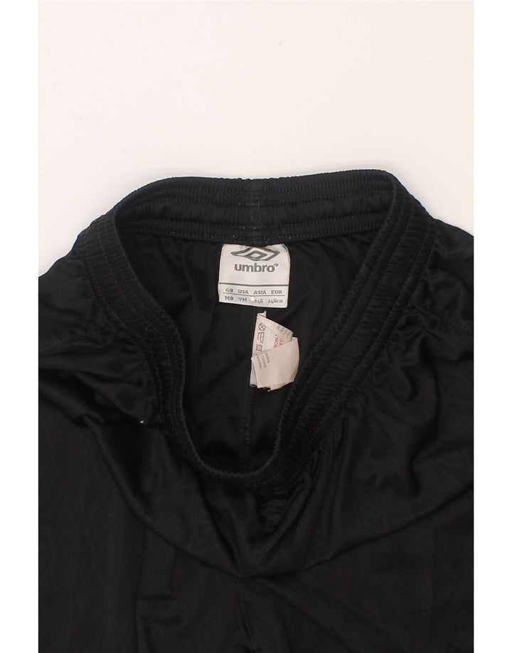 UMBRO Boys Graphic Sport Shorts 11-12 Years Medium Black Polyester Vintage Umbro and Second-Hand Umbro from Messina Hembry 