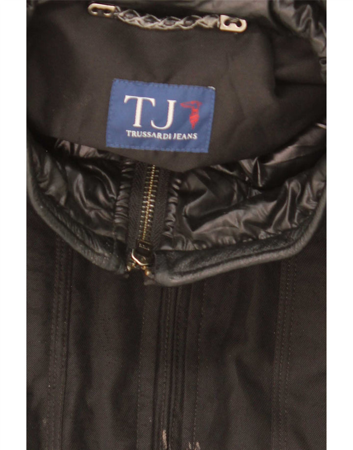 Trussardi muška podstavljena bomber jakna IT 52 XL crni poliester