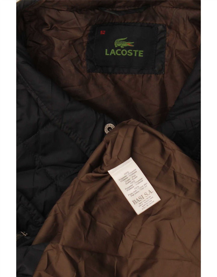 Lacoste muška prošivena jakna IT 52 XL tamnoplavi poliester