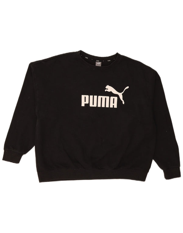 Puma muški džemper s grafičkim motivima 3XL crni pamuk
