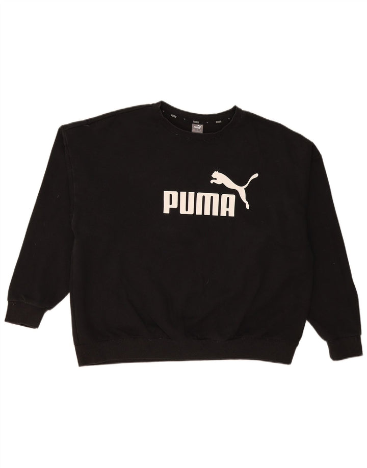 Puma muški džemper s grafičkim motivima 3XL crni pamuk